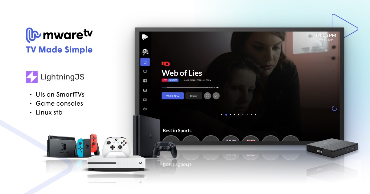 MwareTV showcases no-code app design with Lightning 3.0 integration at NAB